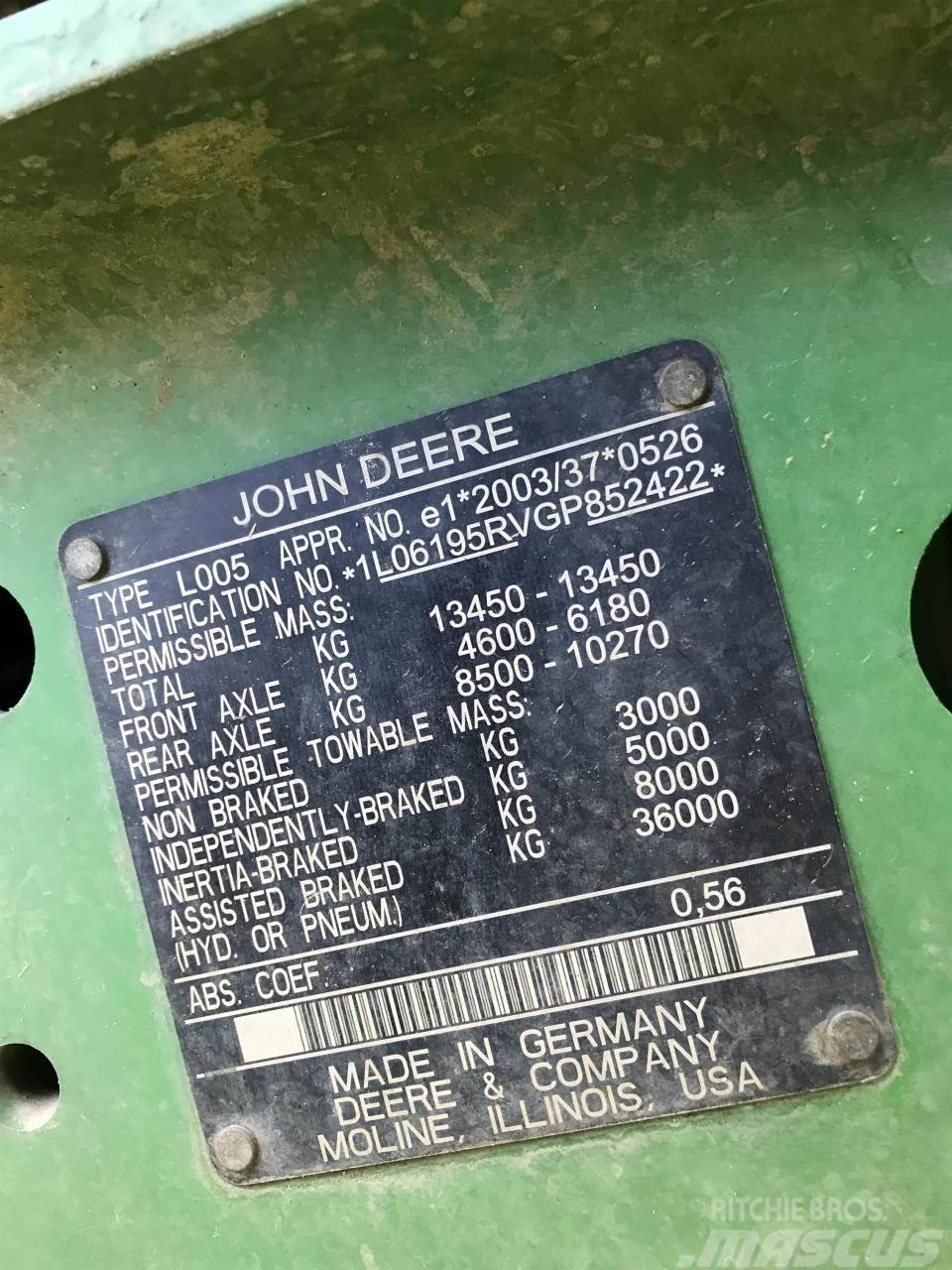 John Deere 6195R Traktörler