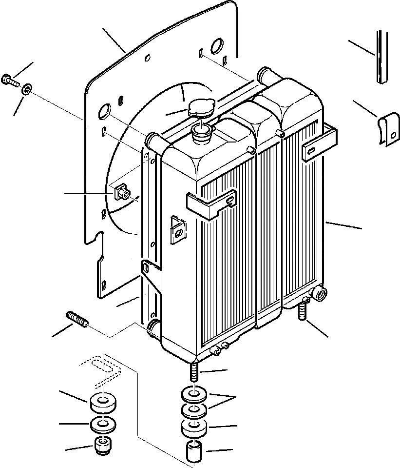 Komatsu - radiator - 312607149 Motorlar