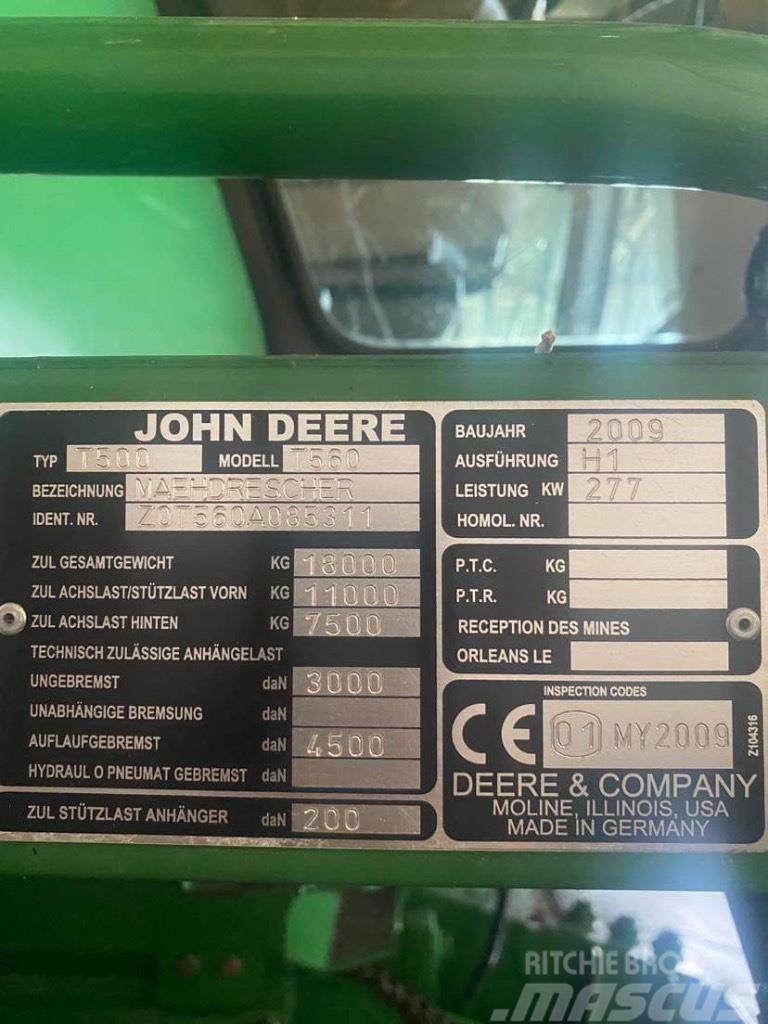 John Deere T 560 Combine harvesters