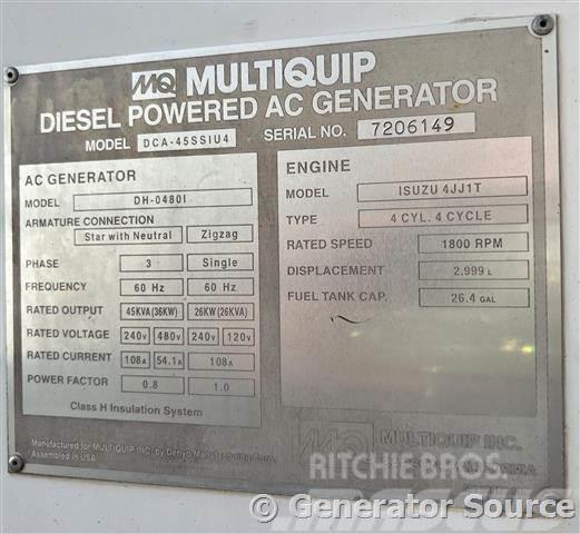 MultiQuip 36 kW - FOR RENT Dizel Jeneratörler