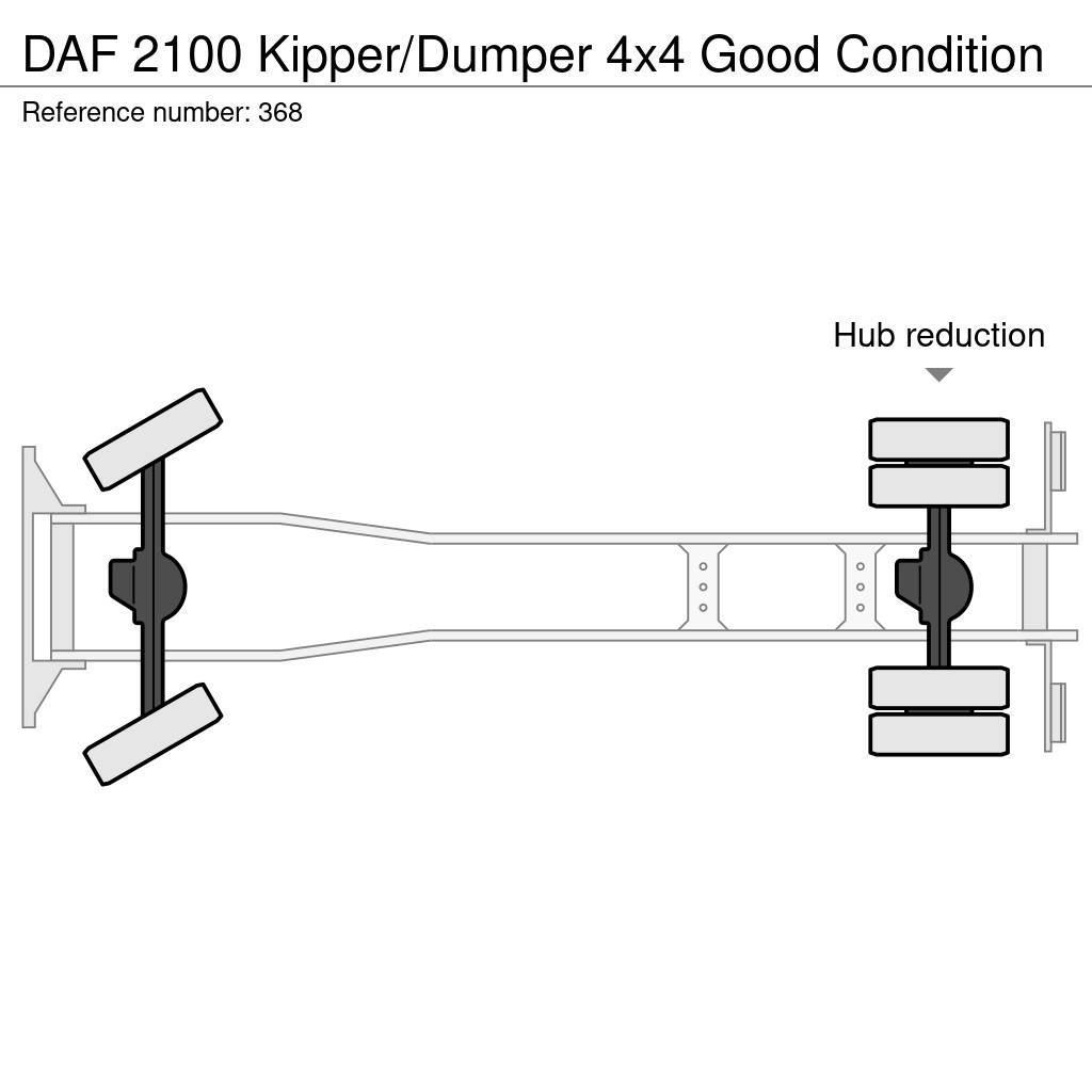 DAF 2100 Kipper/Dumper 4x4 Good Condition Tipper trucks