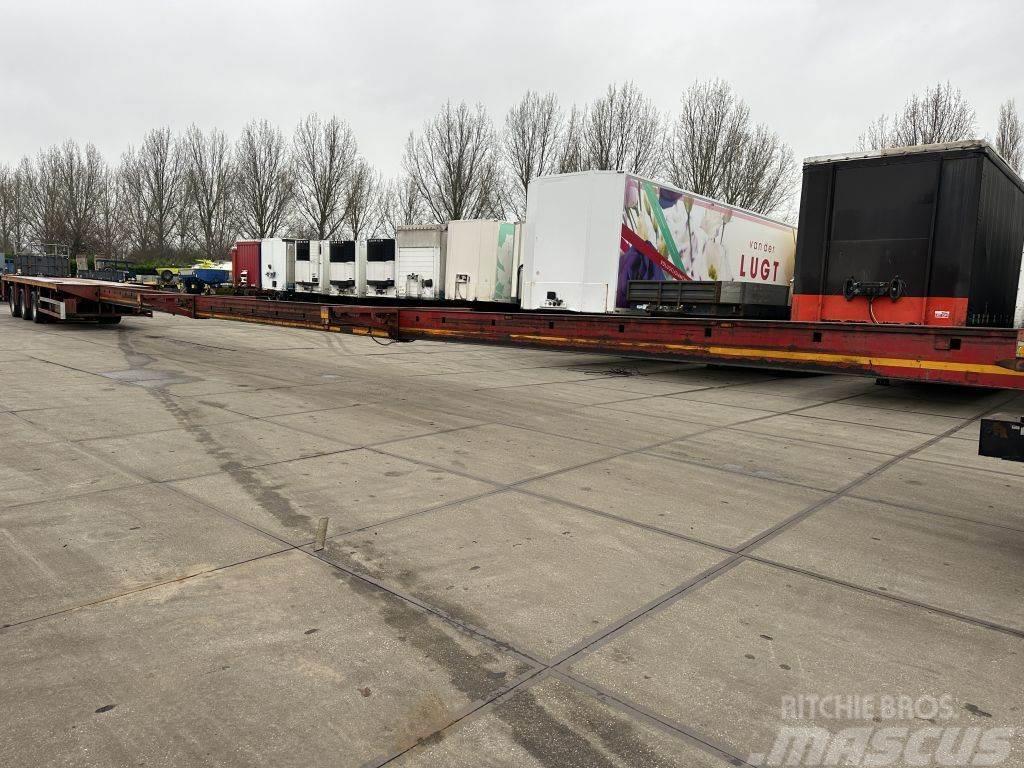 Broshuis 3 x EXTENDABLE TOTALE 36 METER Flatbed/Dropside semi-trailers
