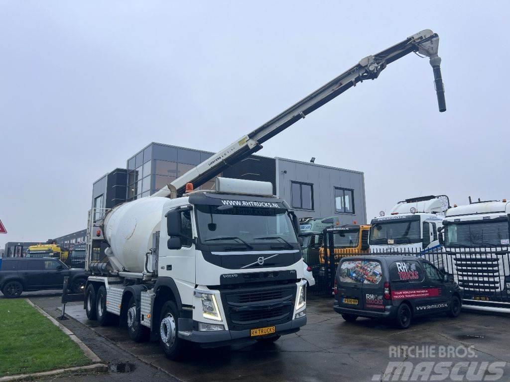 Volvo FM 410 8X4 MIXER 9m3 + LIEBHERR CONVEYOR BELT Concrete trucks