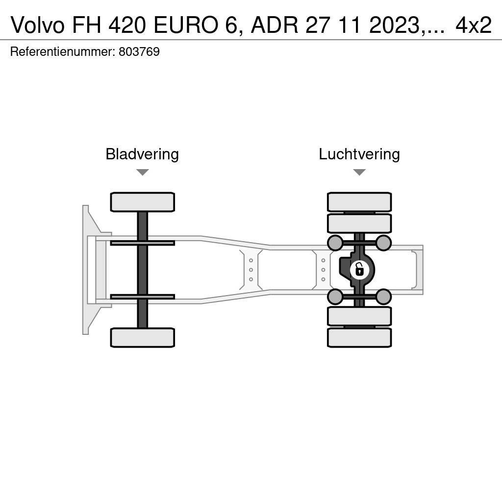 Volvo FH 420 EURO 6, ADR 27 11 2023, PTO Tractor Units