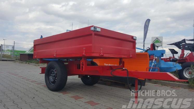 Top-Agro 3 sides tipping trailer, 1 axle, perfect price! Tipper trailers