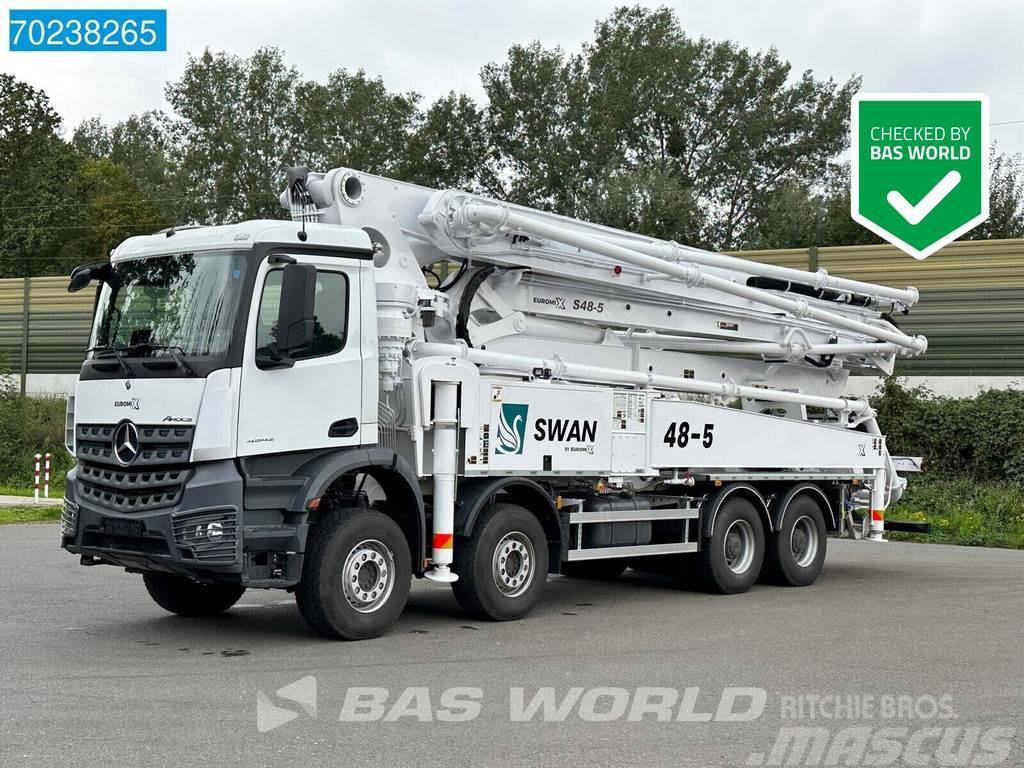 Mercedes-Benz Arocs 8X4 SWAN S48-5 Pump Retarder Euro 6 Concrete pump trucks