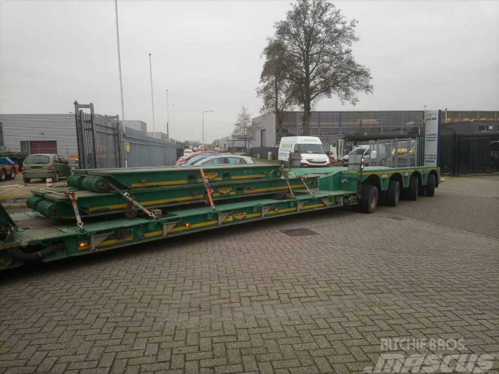 Broshuis 4ABD-58 / Lowloader / Platfrom 22m! Low loader-semi-trailers