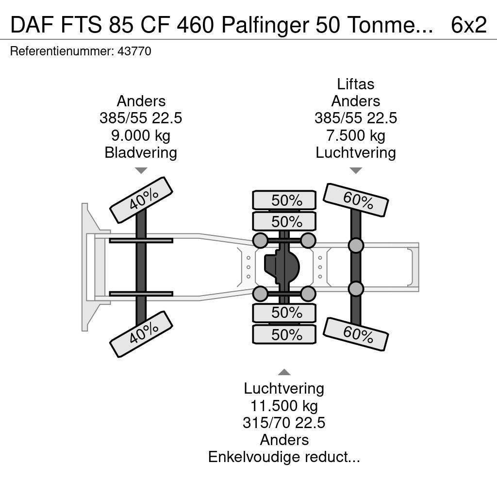 DAF FTS 85 CF 460 Palfinger 50 Tonmeter laadkraan Tractor Units