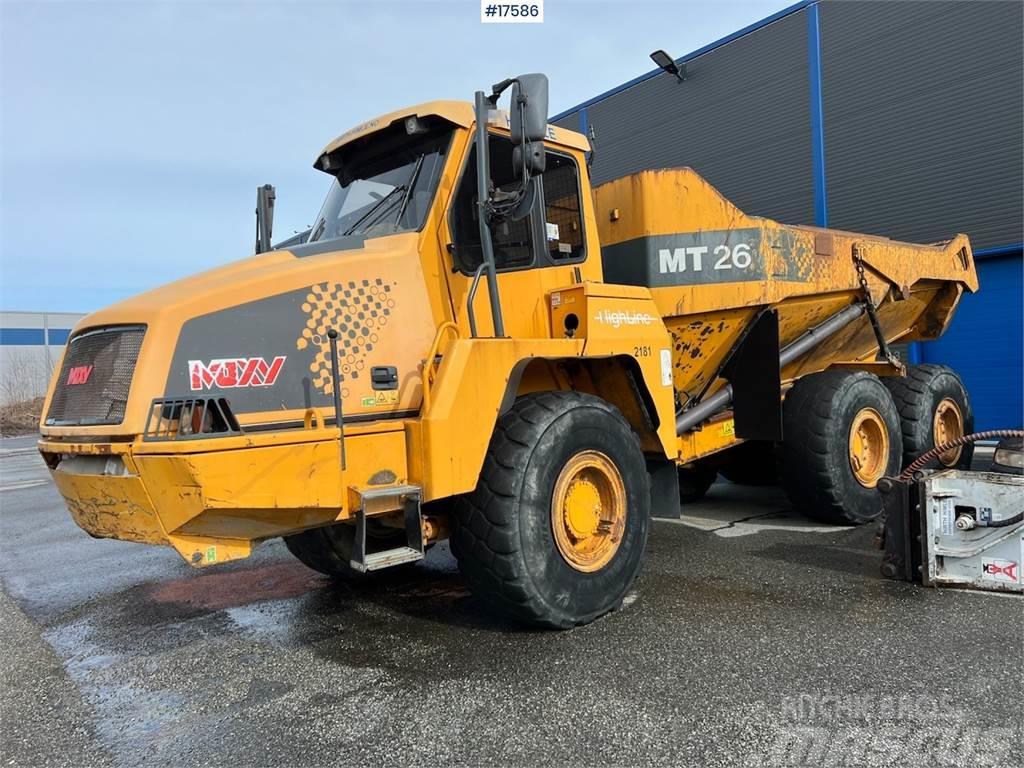 Moxy MT 26 Dumper w/ white signs and tailgate WATCH VID Articulated Dump Trucks (ADTs)