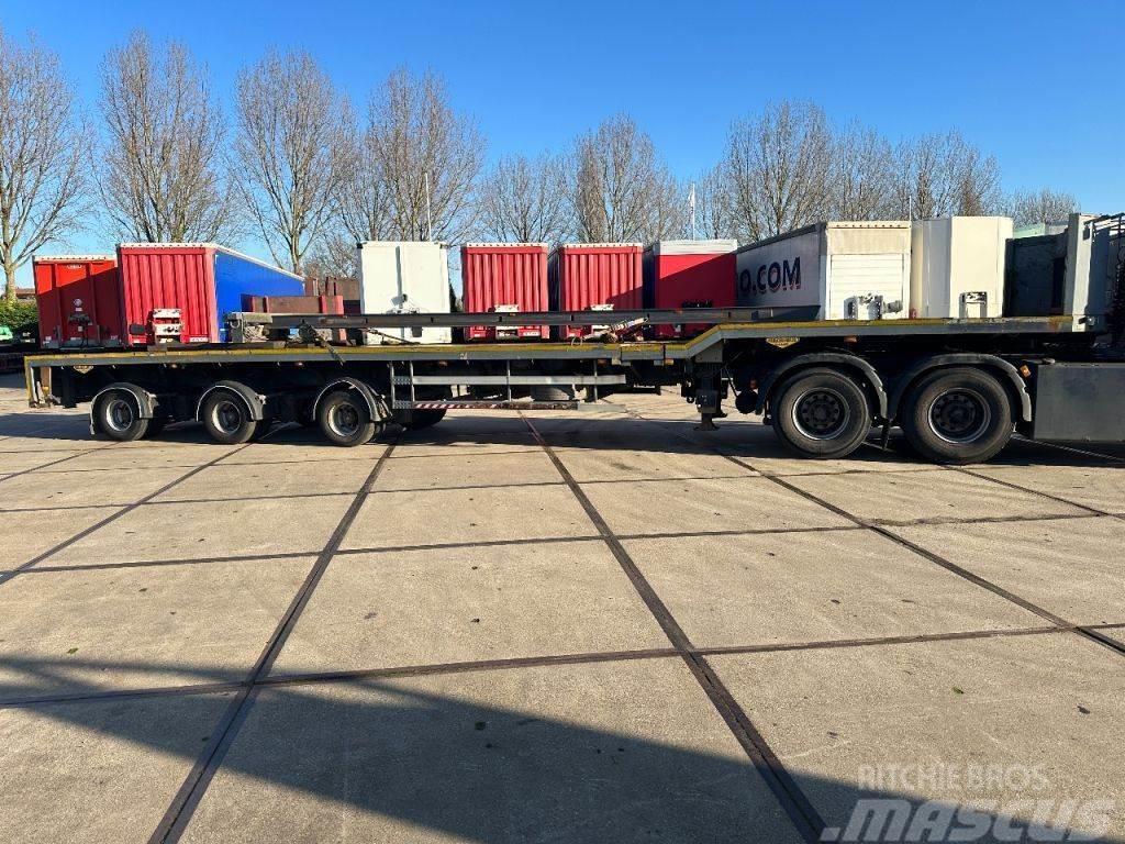 Broshuis 3 X EXTENDABLE TOTALE 42 M + EXTENSION TRACK DEFEC Low loader-semi-trailers