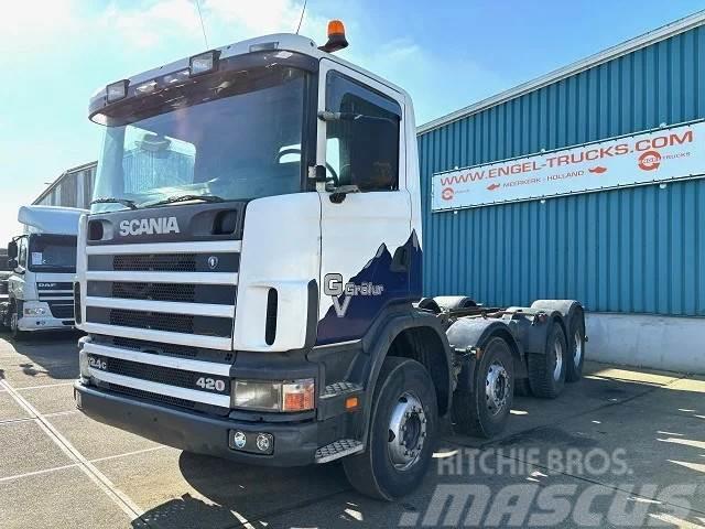Scania R124-420 C 8x4 FULL STEEL CHASSIS (EURO 3 / FULL S Chassis Cab trucks