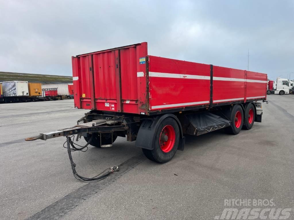 Krone 24 t. Platform with Alubords Flatbed/Dropside trailers