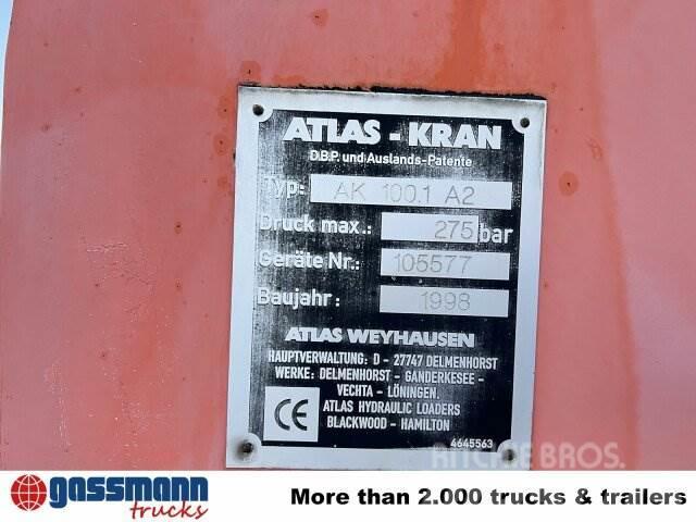 MAN 14.224 LAC 4x4 BB mit Kran Atlas 100.1 Flatbed / Dropside trucks