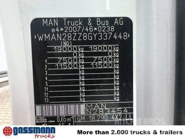 MAN TGM 18.290 4X2 LL, Iso-Koffer, Seitentüren Links, Box body trucks