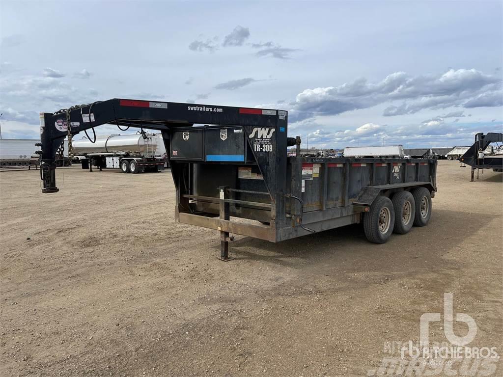 Abu 16 ft Tri/A Gooseneck Dump Vehicle transport trailers