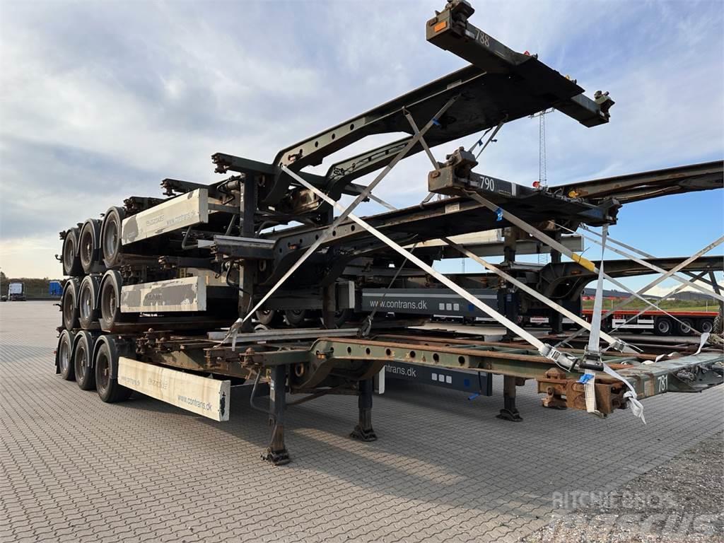 Krone 3 x Multichassis Containerframe semi-trailers