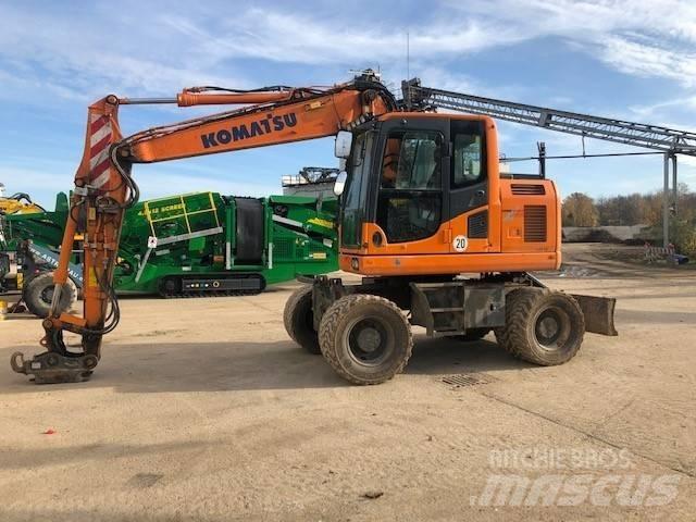 Komatsu PW148-10 Lastik tekerli ekskavatörler