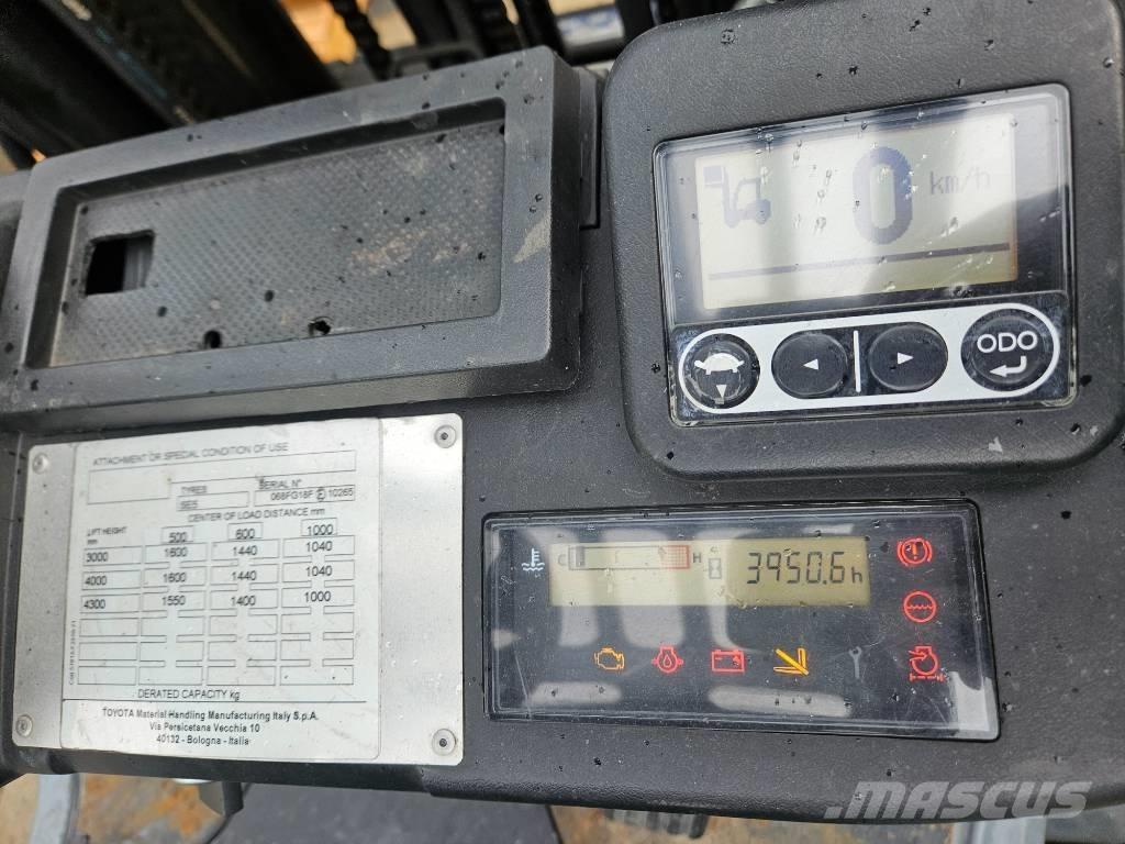 Toyota 8FGF18F LPG'li forkliftler