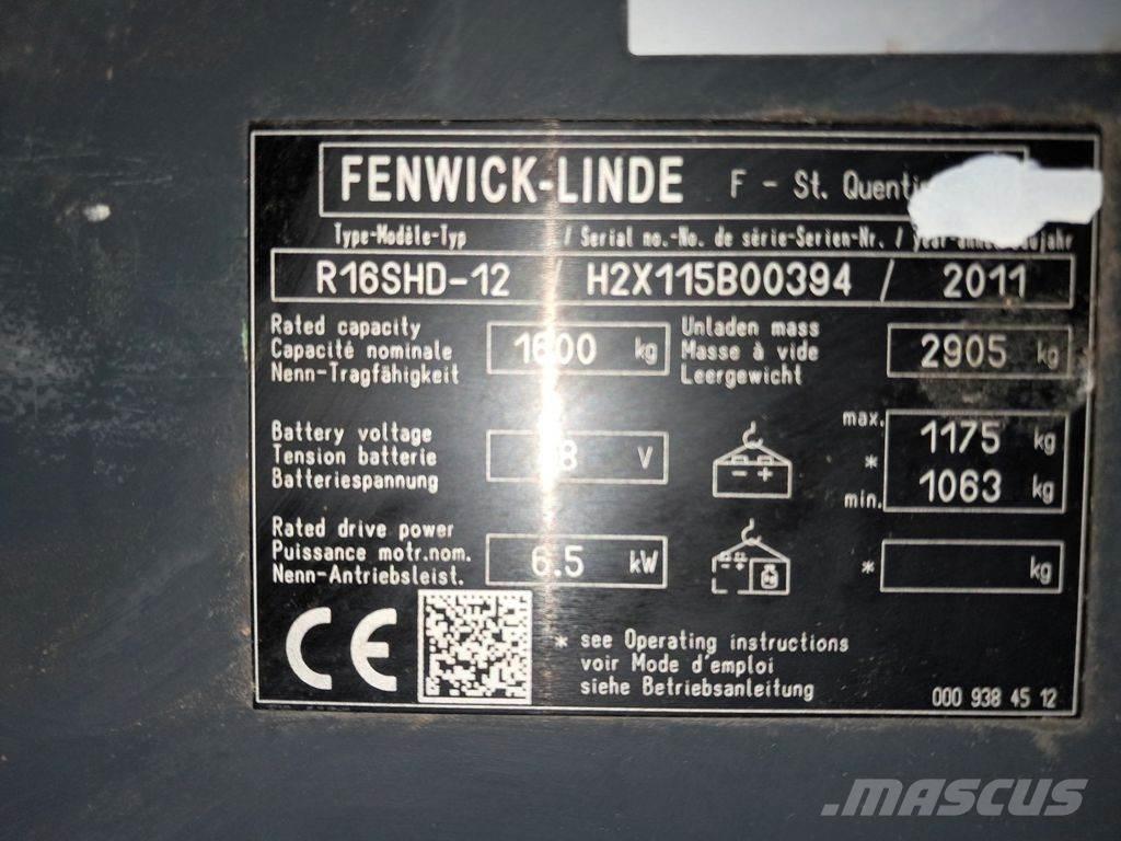 Linde R16SHD-12 Reach truck - depo içi istif araçları
