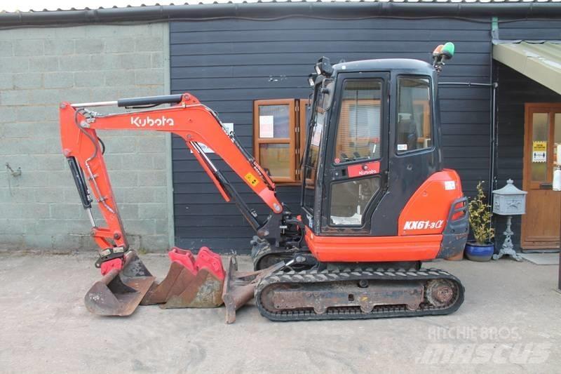 Kubota KX 61-3 Mini ekskavatörler, 7 tona dek