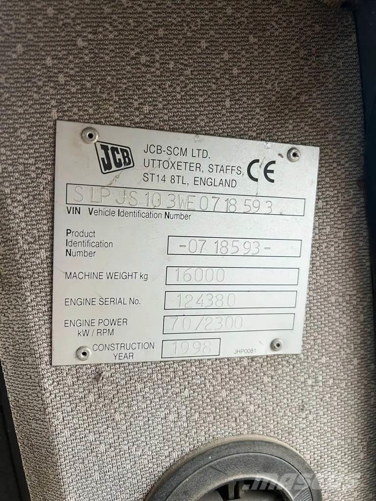 JCB JS 160W Lastik tekerli ekskavatörler
