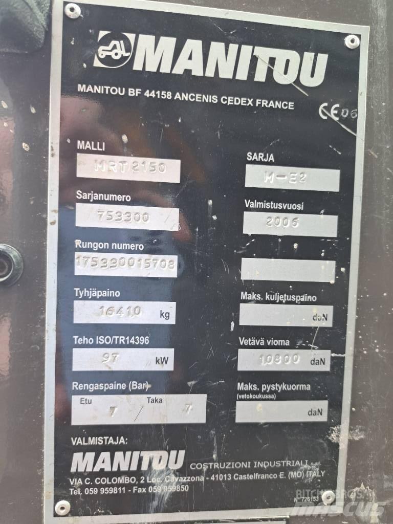 Manitou MRT 2150 Teleskopik yükleyiciler