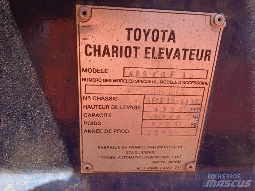 Toyota 42-5FGF15 LPG'li forkliftler