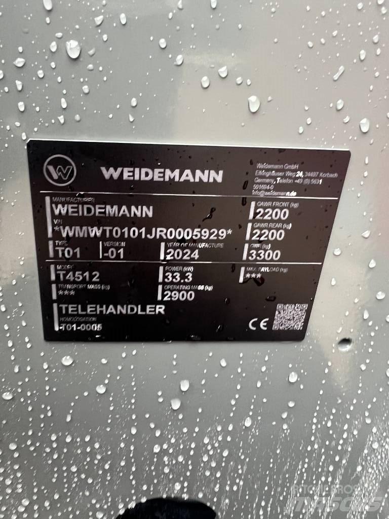 Weidemann 4512 Tarimsal teleskopik yükleyiciler