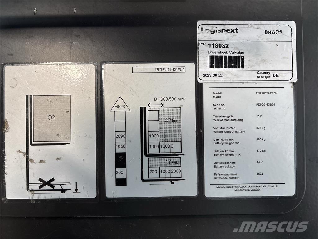 Atlet PDP200 Akülü depo ekipmanları
