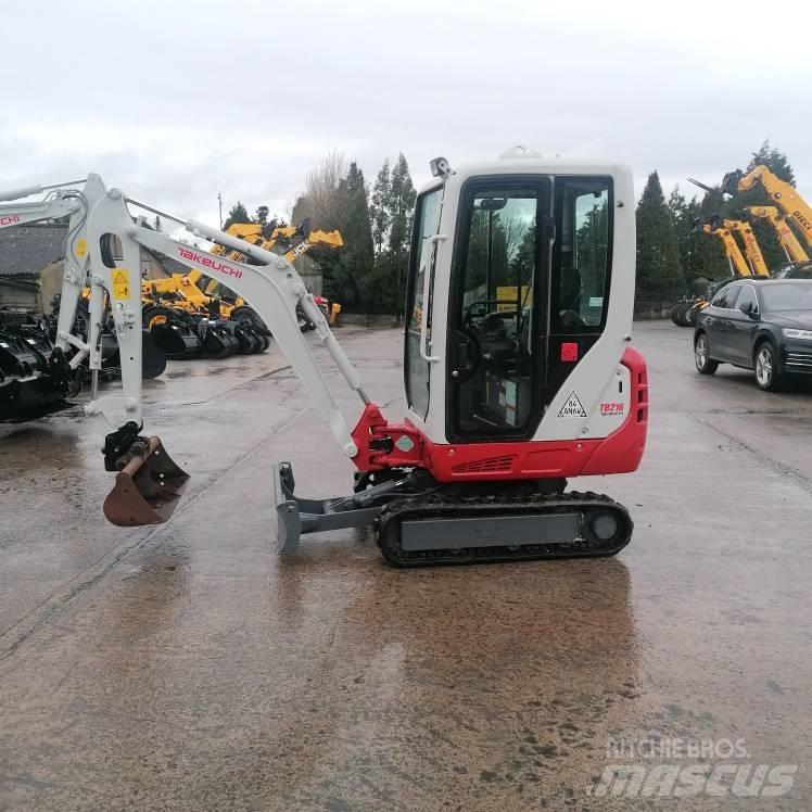 Takeuchi TB216 Mini ekskavatörler, 7 tona dek