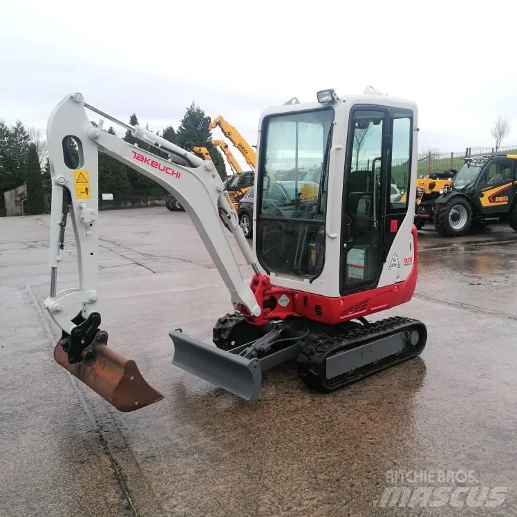 Takeuchi TB216 Mini ekskavatörler, 7 tona dek