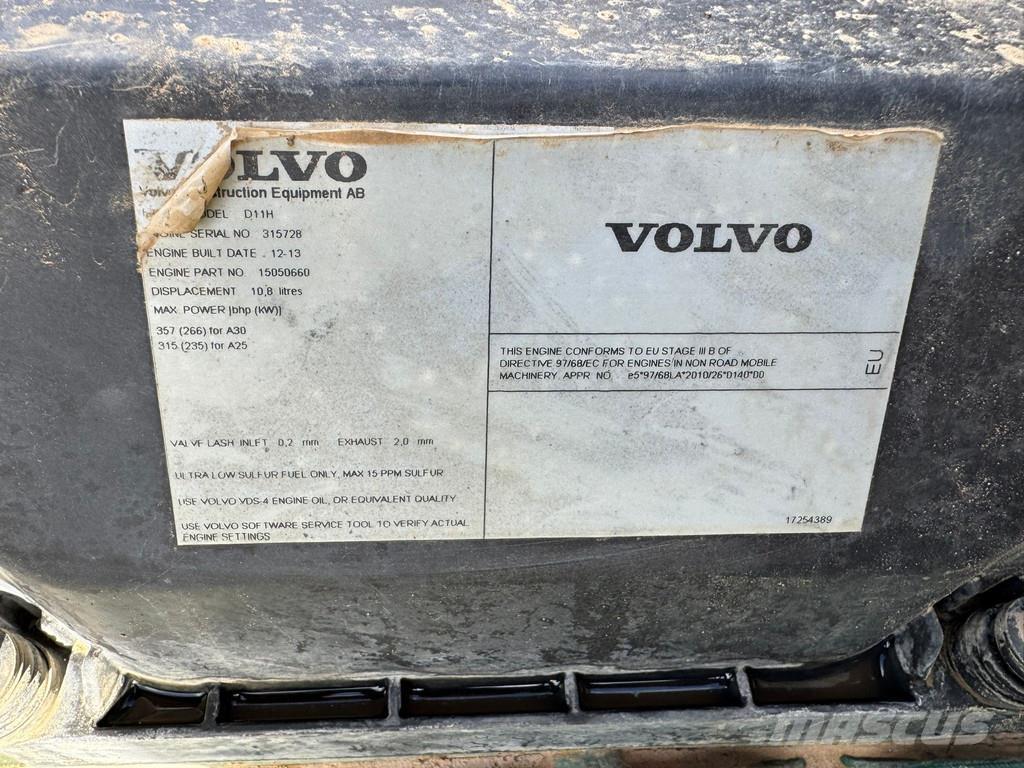 Volvo A30F Belden kirma kaya kamyonu
