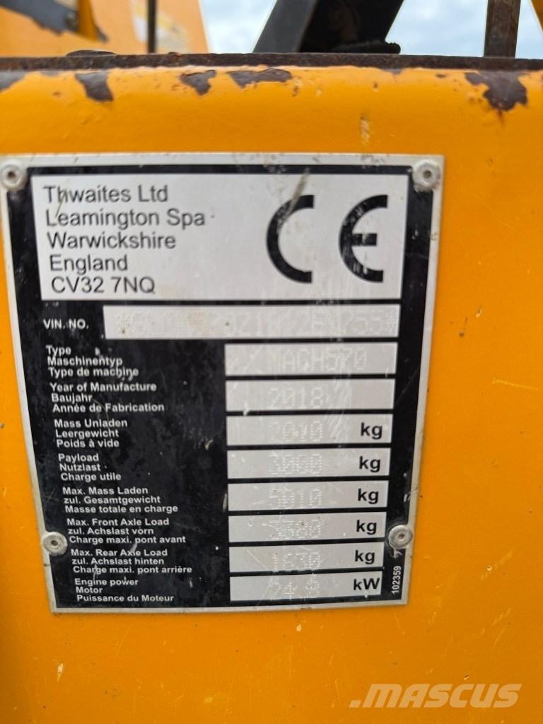 Thwaites 3 ton Belden kirma kamyonlar