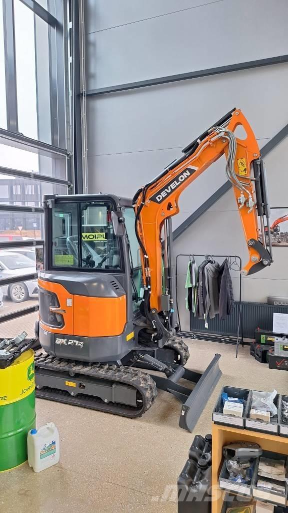 Develon DX 27 Z-7 Mini ekskavatörler, 7 tona dek