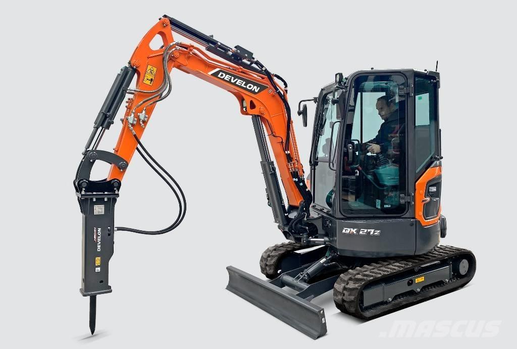 Develon DX 27 Z-7 Mini ekskavatörler, 7 tona dek