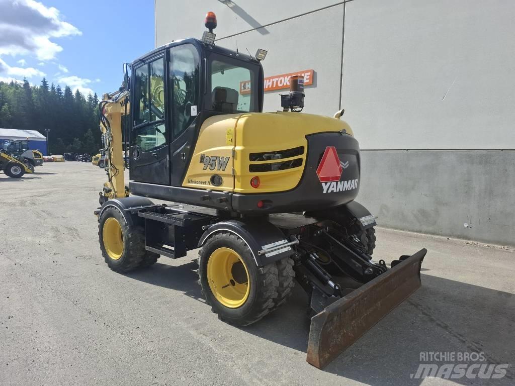 Yanmar B 95 W Lastik tekerli ekskavatörler