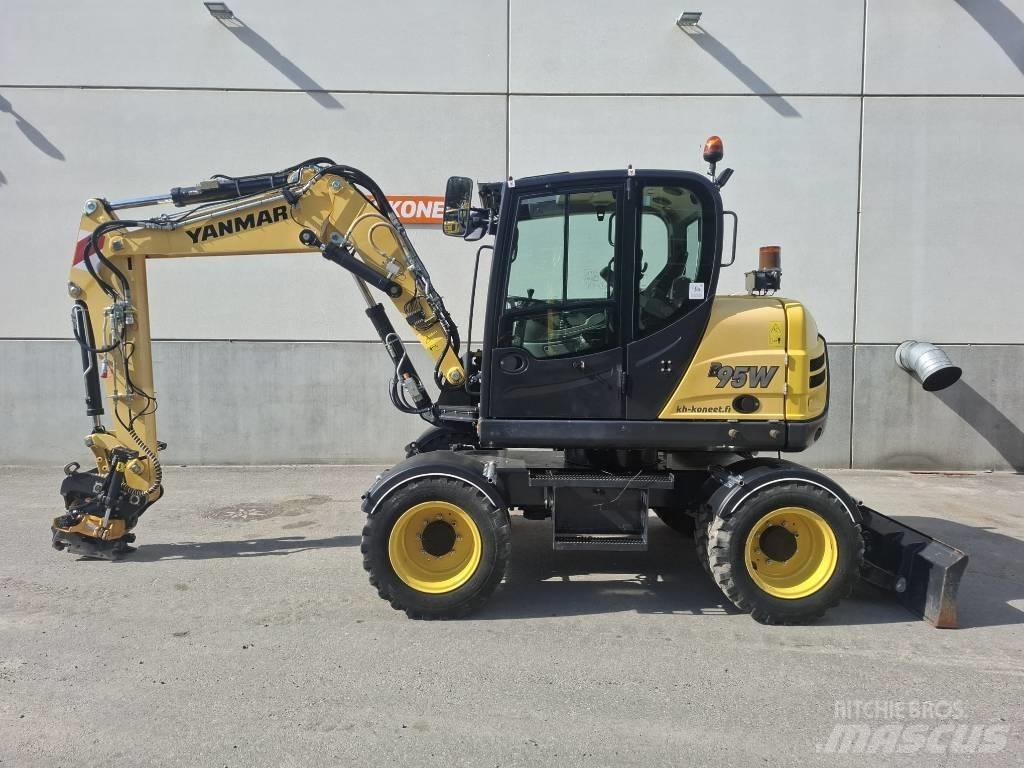 Yanmar B 95 W Lastik tekerli ekskavatörler