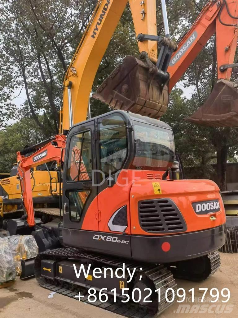 Doosan DX 60 Mini ekskavatörler, 7 tona dek