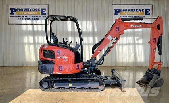 Kubota KX033-4 Mini ekskavatörler, 7 tona dek