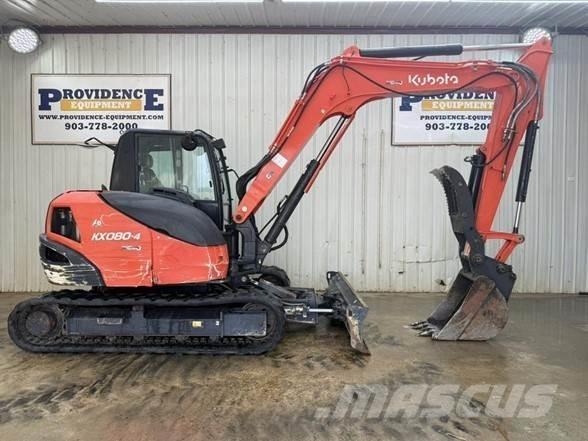 Kubota KX080-4 Paletli ekskavatörler
