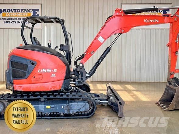 Kubota U55-5 Mini ekskavatörler, 7 tona dek
