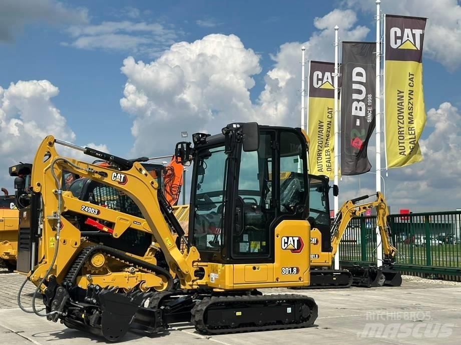 CAT 301.8 Mini ekskavatörler, 7 tona dek