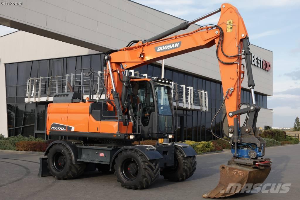 Doosan DX170W-5 Lastik tekerli ekskavatörler