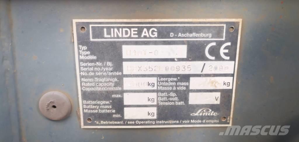 Linde H40T-01 LPG'li forkliftler