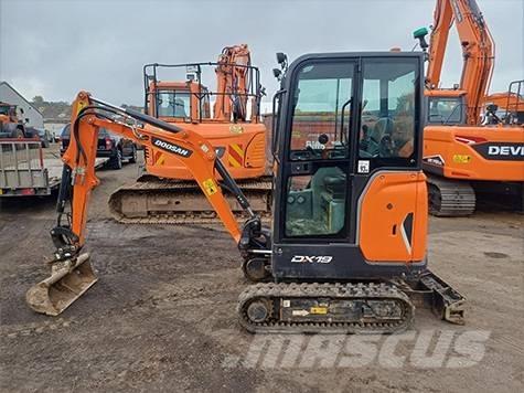 Doosan DX 19 Mini ekskavatörler, 7 tona dek