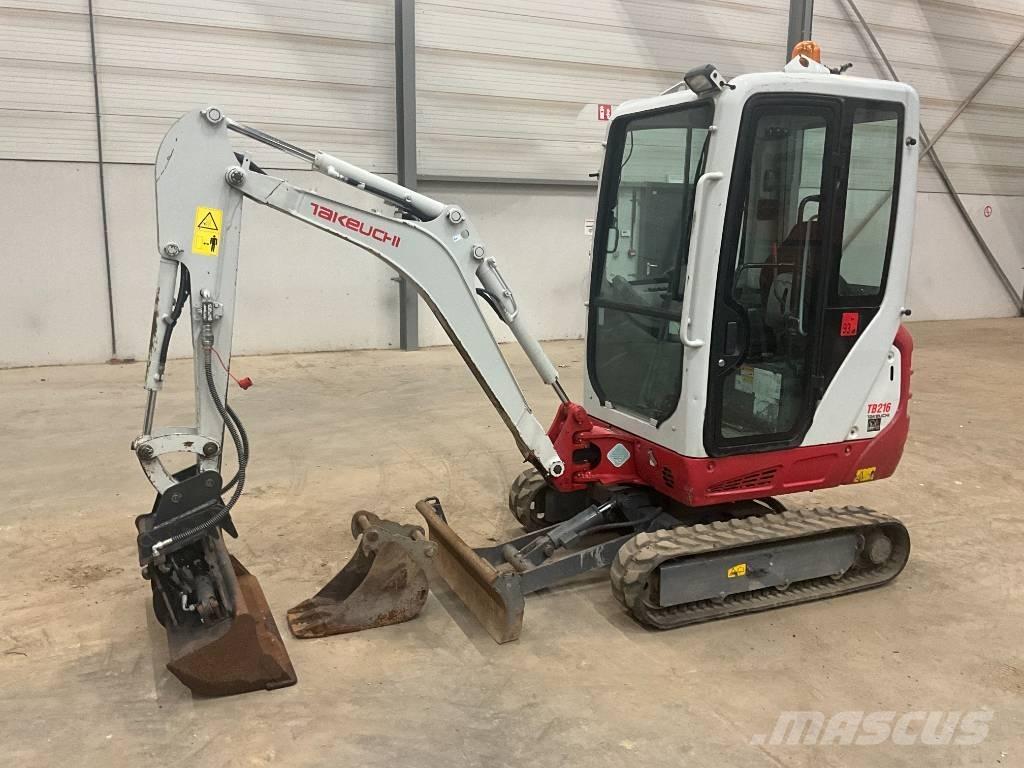 Takeuchi TB 216 Mini ekskavatörler, 7 tona dek