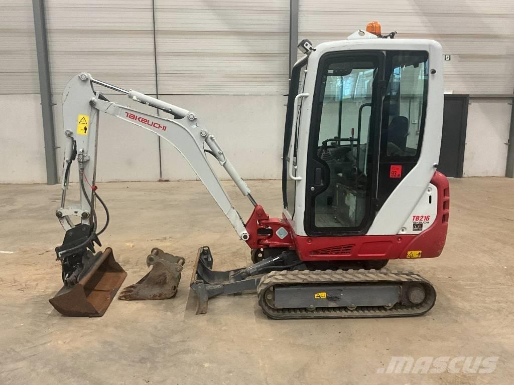 Takeuchi TB 216 Mini ekskavatörler, 7 tona dek