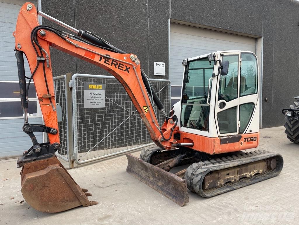 Terex TC50 Mini ekskavatörler, 7 tona dek