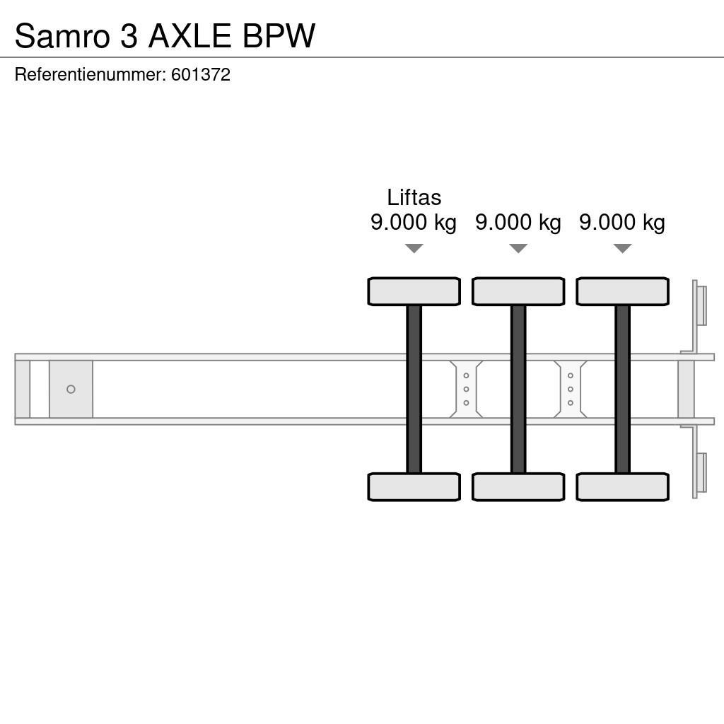Samro 3 AXLE BPW Flatbed çekiciler