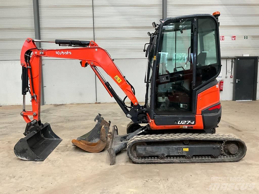 Kubota U 27-4 HI Mini ekskavatörler, 7 tona dek